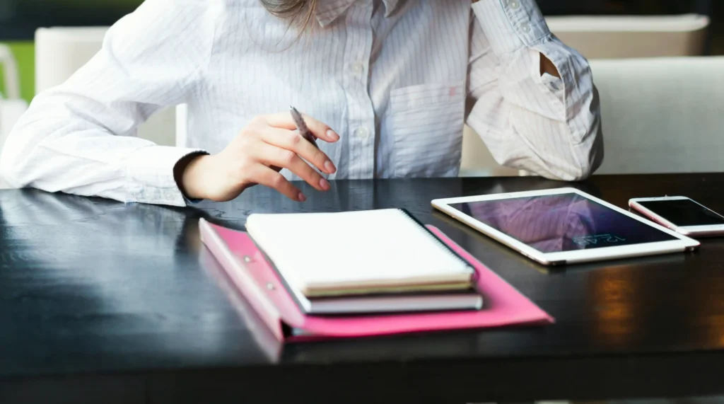 Thoughtful Businesswoman Sitting Cafe